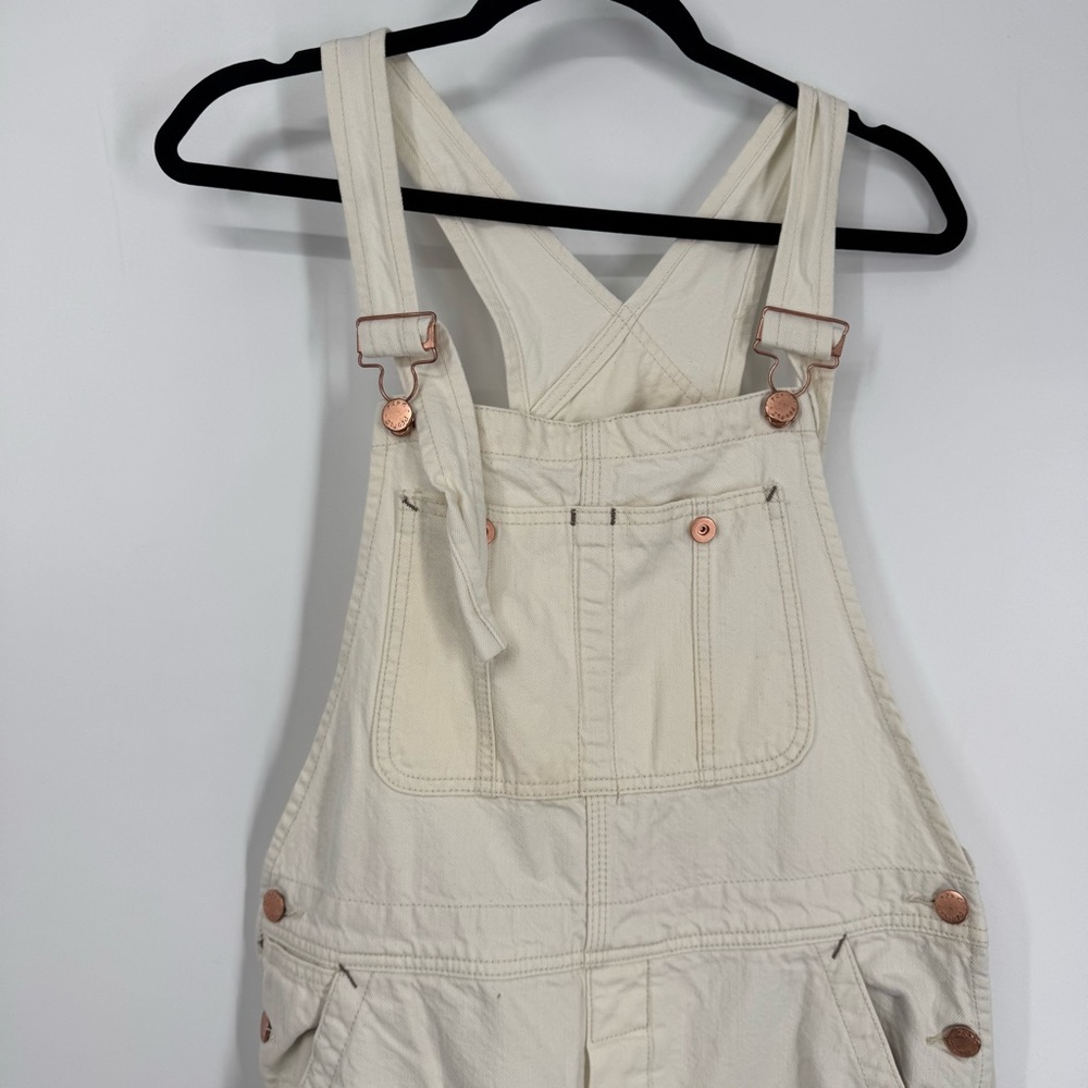 Free People Cream Denim Overalls - Picture 5 of 12